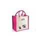 Shopping Bag, Bag With Initials , Tote Eyelashes, Matching Cosmetic Valentines Gift Her, Valentine Present, Birthday Gift, Hot Pink