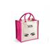 Shopping Bag, Customised Tote Eyelashes, Matching Cosmetic Valentines Gift Her, Valentine Present, Birthday Gift, Hot Pink