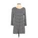 Liz Claiborne Casual Dress: White Stripes Dresses - Women's Size Small