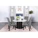 Lark Manor™ Allson 4 - Person Dining Set Wood/Upholstered in Brown/White | 30 H x 54 W x 54 D in | Wayfair 512FF326D32641C882AB045E4E33D125