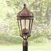 Minka Lavery Harrison 25" High Vintage Rust Post Mount Outdoor Light