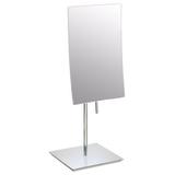 Edellia Brushed Nickel 3X Magnified Stand Makeup Mirror