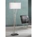 Possini Euro Asymmetry 63 1/2" Brushed Nickel Modern Floor Lamp