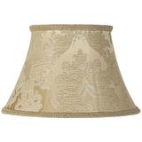 Ivory Brocade Lamp Shade 10x17x11 (Spider)