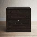 Birch Lane™ Deahl Bunching 2-Drawer Lateral Filing Cabinet Wood in Black | 32.75 H x 34 W x 20.25 D in | Wayfair 9E35998A116D40ECA3E4D4507062E8D8