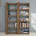 East Urban Home Rolf 66.93" H x 48.82" W Standard Bookcase Wood in Brown | 66.93 H x 48.82 W x 9.45 D in | Wayfair C10FC5B6D0A9469CBEE4210332ED1891