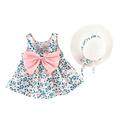 ZHAGHMIN Fashion Dress for Girl Toddler Kids Clothes Hat Floral Suspenders Baby Outfits Dress Princess Girls Girls Dress&Skirt 4T Girls Dresses Lass Dress Girls Fancy Dresses Size 10-12 Midsummer Fl