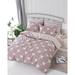 East Urban Home Irelan Pink/White Cotton Blend Duvet Cover Set Cotton in Pink/Yellow | 94" x 87" Duvet Cover + 2 24" x 24" Pillowcases | Wayfair