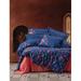 East Urban Home Dark 100% Cotton Duvet Cover Set Cotton in Blue/Red | 63" x 87" Duvet Cover + 2 Additional Pieces | Wayfair