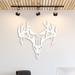 Millwood Pines Deer Punisher Wall Décor Metal in White | 32 H x 32 W x 0.12 D in | Wayfair 41687D2C1860413A9037FD77A3642697