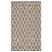 Brown/Gray 108 x 72 x 0.25 in Area Rug - Home Conservatory Textured Diamond Black/Ivory Handwoven Rug | 108 H x 72 W x 0.25 D in | Wayfair CON43-69
