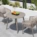 Corrigan Studio® Pieces Outdoor Patio Dining Table Chair Set, Patio Dining Rattan Chair, Outdoor Rattan Dining Table Set For Patio, Backyard, Balcony | Wayfair