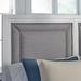 Rosecliff Heights Azaan Upholstered Panel Headboard Metal in Gray/White | 60 H x 79.25 W x 2.5 D in | Wayfair 31B2B871A33B4A6B82ED31B7FC5AD3DE