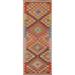 Oriental Southwestern Kilim Runner Rug Hand-Woven Wool Carpet - 2'1"x 6'6"