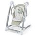 Baby Folding High Chair with 8 Adjustable Heights and 5 Recline Backrest - 36" x 24.5" x 35.5"-46"