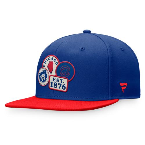 Chicago Cubs Fanatics Branded True Classic Fitted Cap mit flacher Krempe