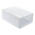 SANWOOD Shoe Drawer Case Flip-Open Cover Transparent Stackable Storage Box Shoes Drawer Case Organizer