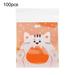 SANWOOD Candy Bags 100Pcs Candy Bag Cartoon Animal Pattern Snack Storage OPP Candy Chocolate Cookie Storage Seal Pouch for Supermarket