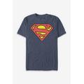 Men's Big & Tall Superman Logo Graphic Tee by DC Comics in Navy Heather (Size 5XL)