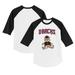Toddler Tiny Turnip White/Black Arizona Diamondbacks Teddy Boy 3/4-Sleeve Raglan T-Shirt