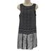 Michael Kors Dresses | Michael Kors Dress Small Shift Sleeveless Round Neck Black White Cain Link Print | Color: Black/White | Size: S