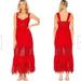 Free People Dresses | Free People Caught Your Eye Red Maxi Dress (245) | Color: Red | Size: 2