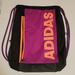 Adidas Bags | Adidas Drawstring Backpack/Sport Bag | Color: Black/Purple | Size: Os