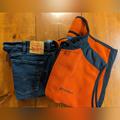 American Eagle Outfitters Jeans | Levi's 559 & American Eagle Vest | Color: Blue/Orange | Size: 44