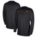 Men's Nike Black Oklahoma State Cowboys 2023 Sideline Coaches Long Sleeve Performance Top