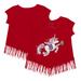 Girls Toddler Tiny Turnip Red Philadelphia Phillies Unicorn Fringe T-Shirt
