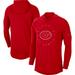 Men's Nike Red Georgia Bulldogs Campus Tri-Blend Performance Long Sleeve Hooded T-Shirt