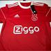 Adidas Shirts | Ajax Amsterdam Home Football Shirt 2020/2021 Soccer Jersey Adidas Mens Small Nwt | Color: Red | Size: S