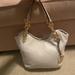 Michael Kors Bags | Michael Kors Leather Handbag, Gold Chain, Leather Straps. Brand New Never Used. | Color: Cream | Size: 14 Inches Wide X 9 Inches Deep