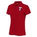 Women's Antigua Red Texas Rangers Logo Legacy Pique Polo