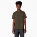 Dickies Men's 1922 Short Sleeve Work Shirt - Rinsed Olive Green Size S (HS26)