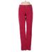 Ann Taylor LOFT Velour Pants - Mid/Reg Rise Straight Leg Boyfriend: Pink Activewear - Women's Size 25