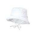 Sterntaler Baby Unisex Hut Baby Sonnenhut uni - Baby Hut, Kopfbedeckung Baby Sommer, Sommerhut Baby - aus Baumwolle - weiß, 47