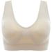 LUXIF 1 Pack Women s Mesh Breathable Sports Bra Padded Strappy Medium Support Yoga Bra for Workout Fitness