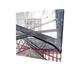 Under The Brooklyn Bridge - 12X12 Print On Canvas in Gray/Red/White Begin Edition International Inc | 12 H x 12 W x 1.5 D in | Wayfair