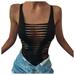 Dtydtpe Women Clothing Summer Cut Out Tight-Fitting Party Bodysuits Clubwear Womens Tops Jumpsuits for Women