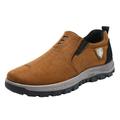 KaLI_store Slip On Sneakers Men Men s Classic Fashion Sneakers Casual Dress Sneakers Breathable Walking Shoes Brown 9