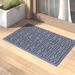 Matterly Waterhog Stain Glass Indoor Outdoor Doormat Synthetics in Black | Rectangle 23" x 35" | Wayfair 707500023