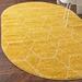 Yellow 0.5 in Area Rug - George Oliver Debrodie Geometric Area Rug, Cotton | 0.5 D in | Wayfair 6D0773D3E75542F4ABC012920E003C21