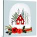 The Holiday Aisle® Snow Globe Village Holiday Santa IV - Wrapped Canvas Painting Canvas | 16 H x 16 W x 1.75 D in | Wayfair