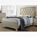 House of Hampton® Falah Queen Bed, bed, Platform Bed Wood & /Upholstered/Faux leather in Brown | 60 H x 63 W x 84 D in | Wayfair