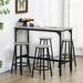 17 Stories Chumy 5-Piece Bar Table & Chairs Set, Industrial Space Saving Bar Table w/ Stools | 35.25 H x 19.75 W x 43.25 D in | Wayfair