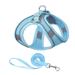 Cat Harness and Leash Set for Walking Cat and Small Dog Harness Soft Mesh Harness Adjustable Cat Vest Harness with Reflective Strap Comfort Fit for Pet Kitten Puppy Rabbit blue Mï¼ŒG91844