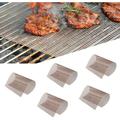 BBQ Grill Mesh 5Pcs - Reusable Teflon Grilling Net Barbecue Mat Easy to Clean Heat Resistant