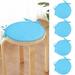 wofedyo chair cushions Round Garden Chair Pads Seat Cushion For Outdoor Bistros Stool Patio Dining Room seat cushion heating pad Sky Blue 33*33*9