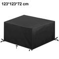 Patio Furniture Covers Outdoor Table Cover Heavy Duty Oxford Fabric Windproof Waterproof Anti-UV Patio Table and Chair Cover